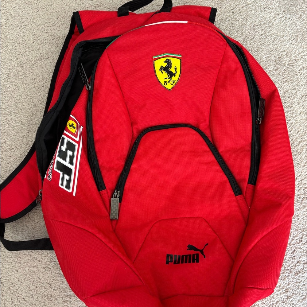 Puma Red Ferrari drivers Backpack